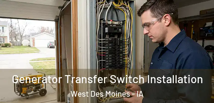  Generator Transfer Switch Installation West Des Moines - IA