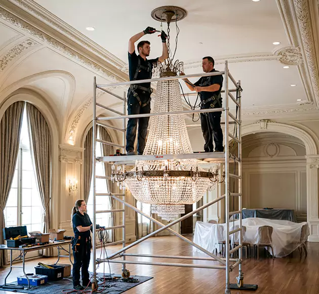 Professional Chandelier Installation: Your Local Fixture Team in West Des Moines, IA