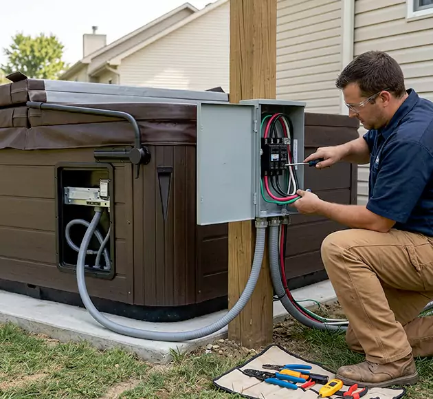 Professional Hot Tub Electrical Installation: Your Local Spa Wiring Team in West Des Moines, IA